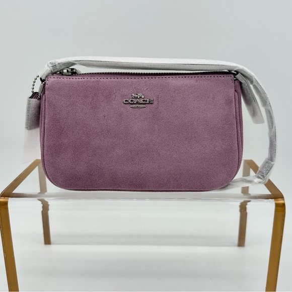 Coach Handbags - Coach Suede Nolita 19 Silver Light Violet